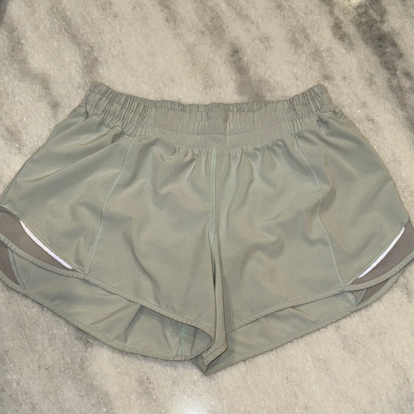 lululemon athletica Pants - lululemon athletica Women's hotty hot mint green running Athletic Shorts tall